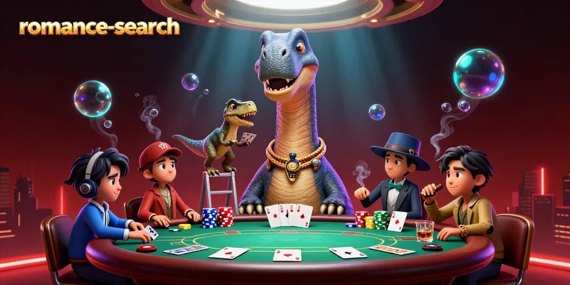 Engage in thrilling slots with romance-search themed casino elements, showcasing a creative gaming scene
