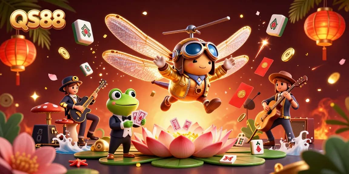Experience winning moments with QS88 at a vibrant digital casino scene.