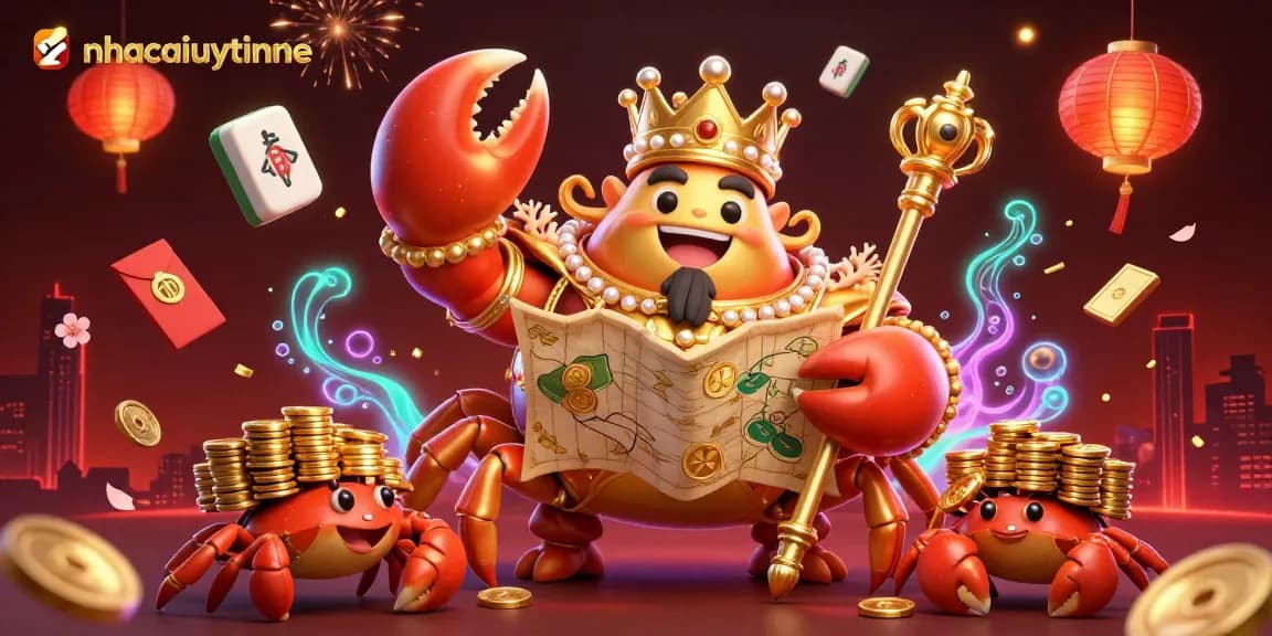 Unveil winning strategies at nhacaiuytinne as you explore an exciting 3D casino world with vibrant characters and elements.