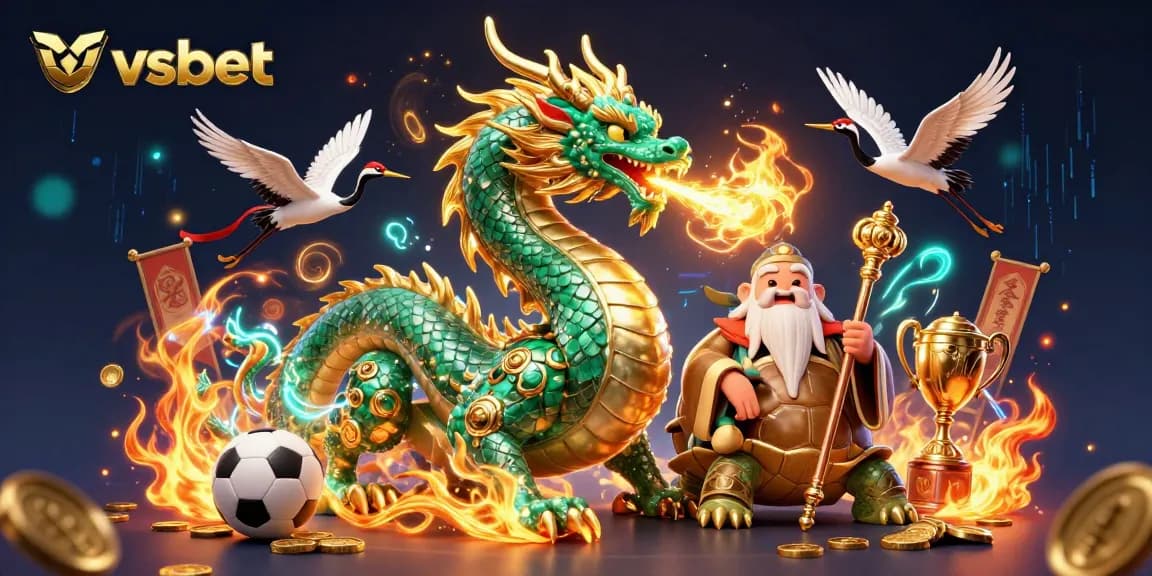 Experience the thrilling world of sports betting with vsbet, featuring vibrant gambling elements and dynamic characters.