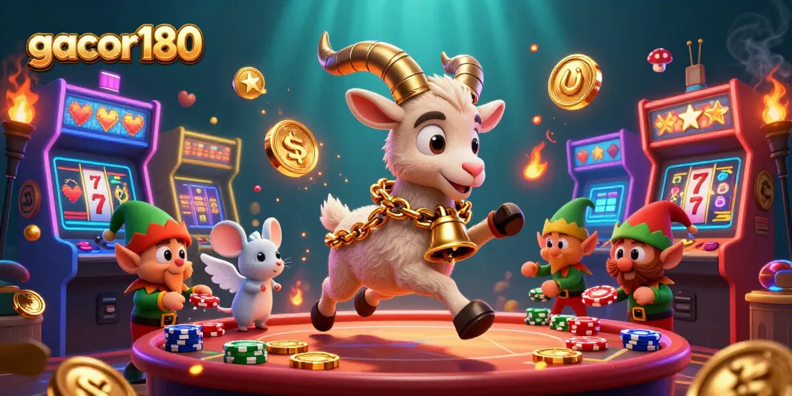 Menyaksikan perjudian seru di gacor180 dengan Krampus, mouse, dan gremlin mencuri chip permainan.