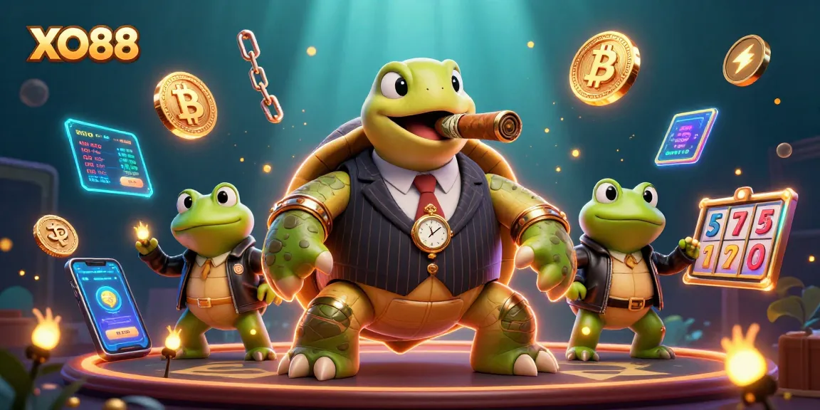 Experience the excitement of XO88 with thrilling slot games and vibrant crypto elements.