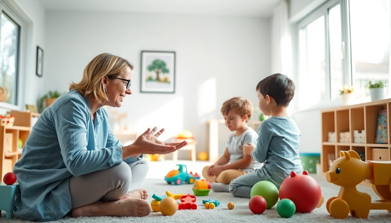Engaging ABA therapy in Novi session with a therapist and child fostering a supportive environment.