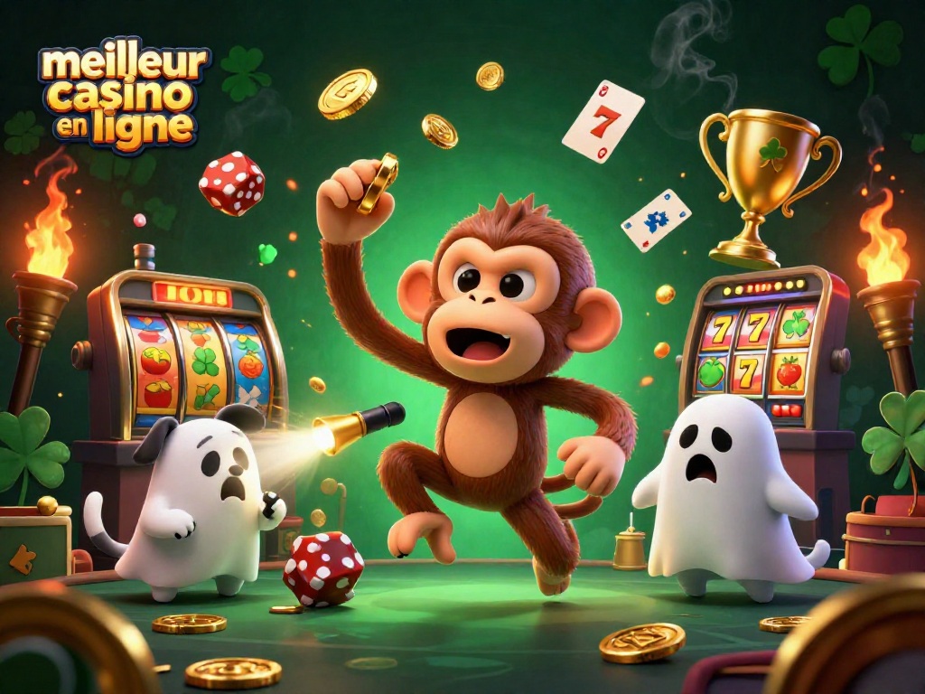 Jouer dans le meilleur casino en ligne avec des machines à sous, un poltergeist singe et un chiot chasseurs de fantômes.