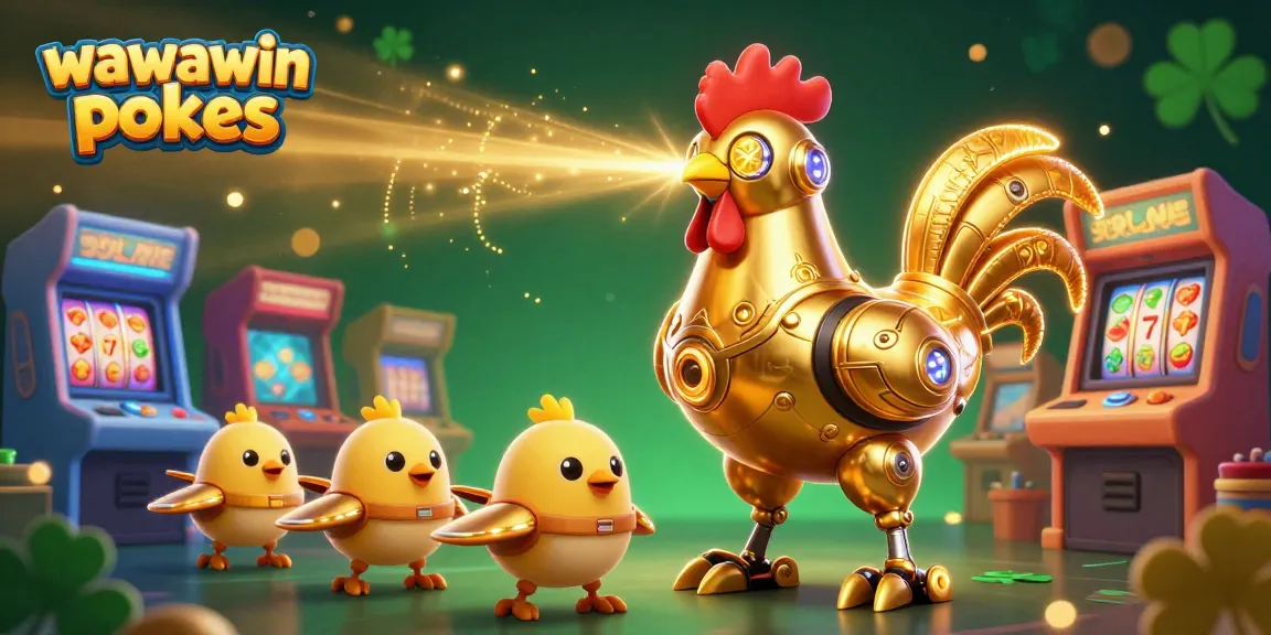 Engage with wawawin pokies by exploring vibrant slots, golden robots, and neon gaming elements.
