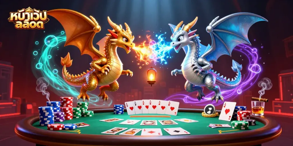 Experience real-time updates on หน้าเว็บสล็อต while surrounded by thematic casino elements.