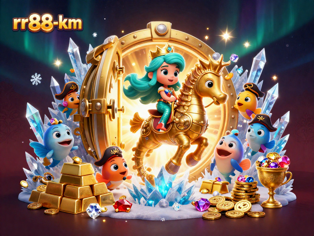 Engage with rr88-km's vibrant moment featuring a mermaid princess and treasures in a rich casino scene.