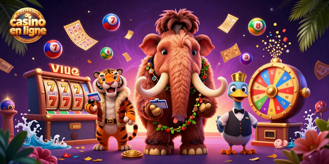 Jouez à de nouveaux casinos en ligne avec des bonus excitants et des jeux variés inclus dans la scène animée.