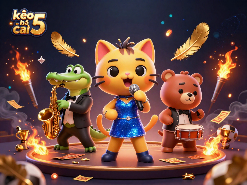 Bet on success with kèo nhà cái 5 showcasing a lively casino scene featuring engaging characters.