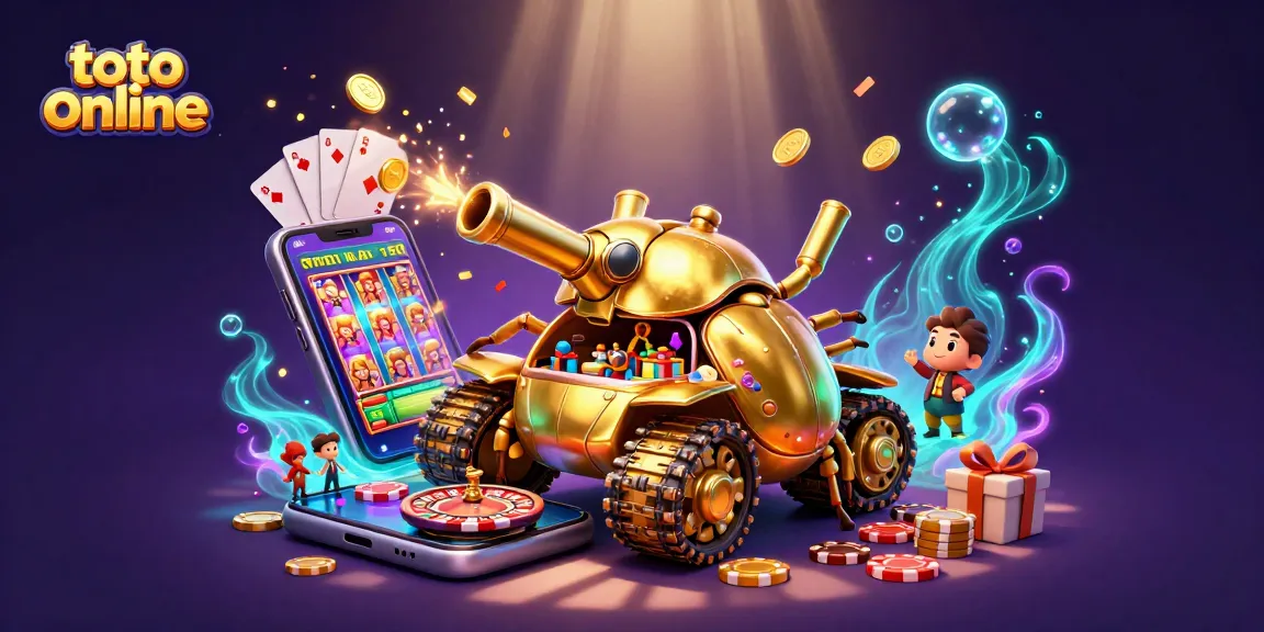 Menghadirkan pengalaman toto online dengan kasino mini dan banyak simbol kemenangan yang bersinar.