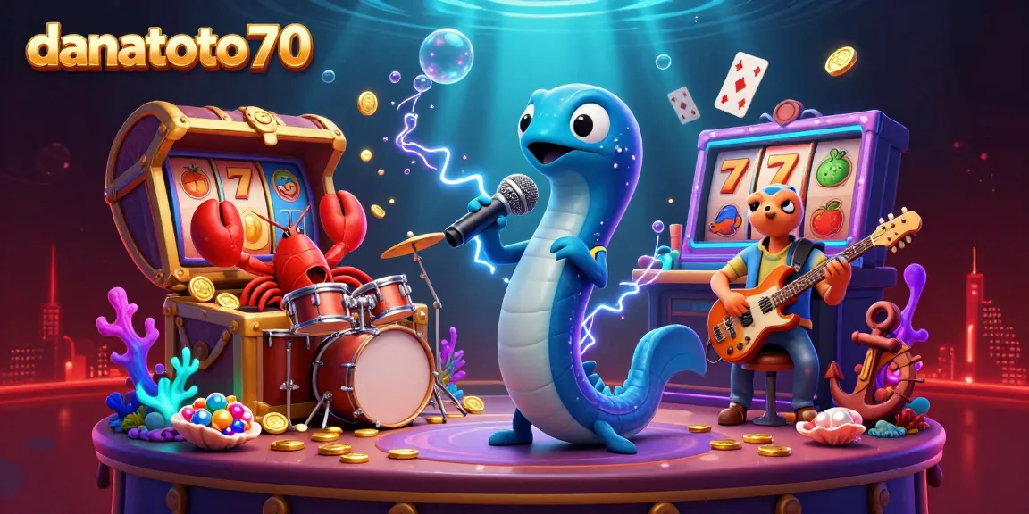 Experience the underwater adventure at danatoto70 with vibrant slots and lively characters on stage.