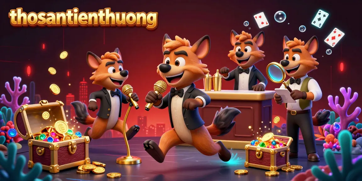 Enjoy the thrilling action at thosantienthuong casino with vibrant hyenas entertaining and gaming.