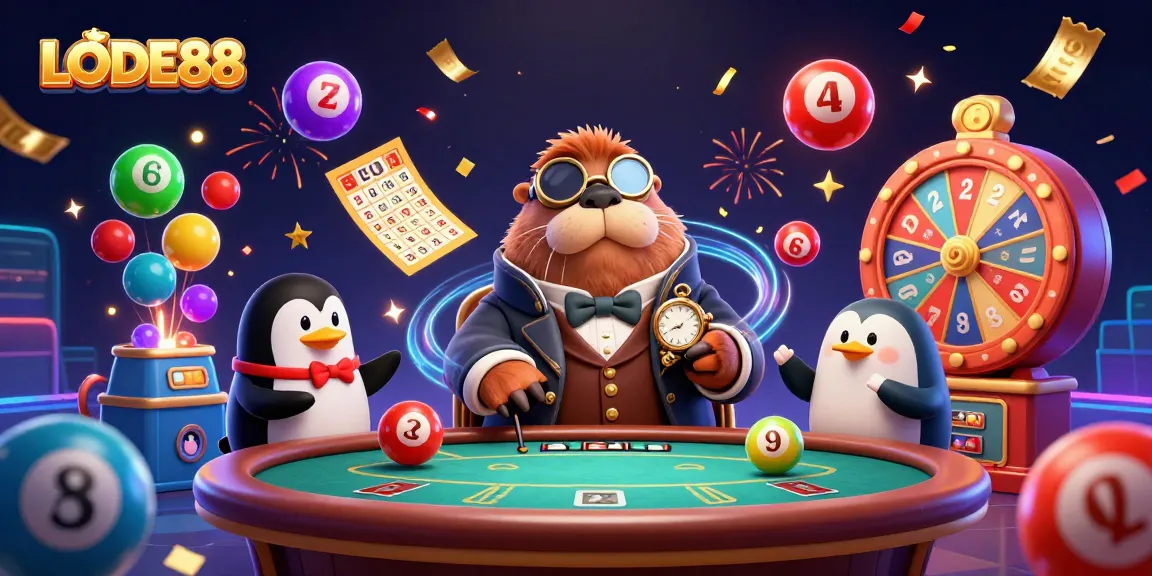 Engage with LODE88's thrilling underwater poker scene featuring whimsical characters and vibrant casino elements