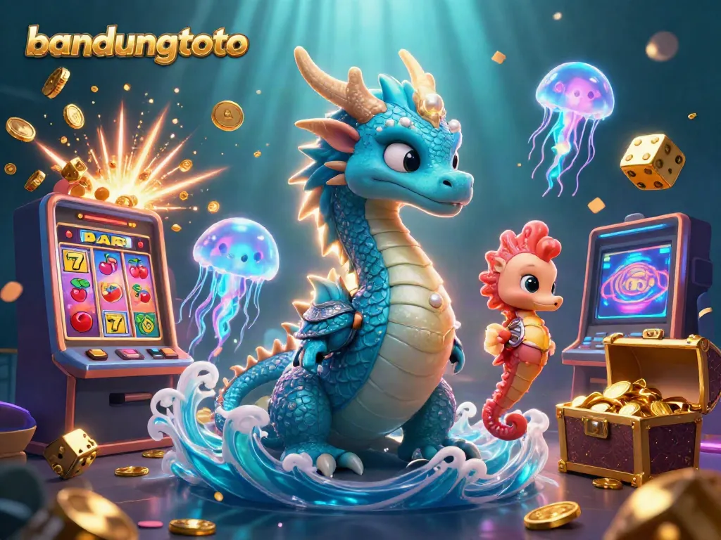 Experience thrilling gameplay with Bandungtoto's vibrant casino scene featuring dragons and jackpots.