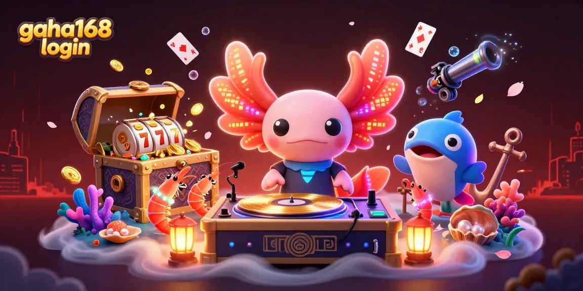 Engage with gacha168 login for thrilling underwater adventures in this vibrant casino scene.