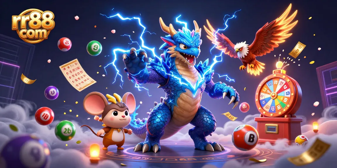 Experience the excitement of rr88 com with vibrant 3D casino characters and dynamic game elements.