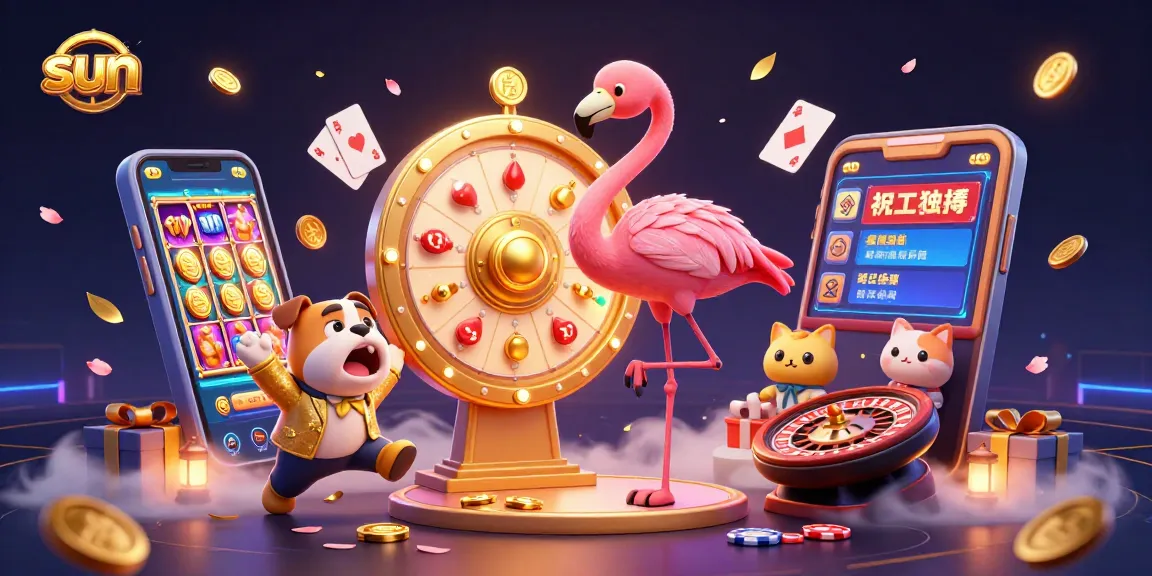 Watch the sun-themed gambling scene with exciting games and vibrant characters.