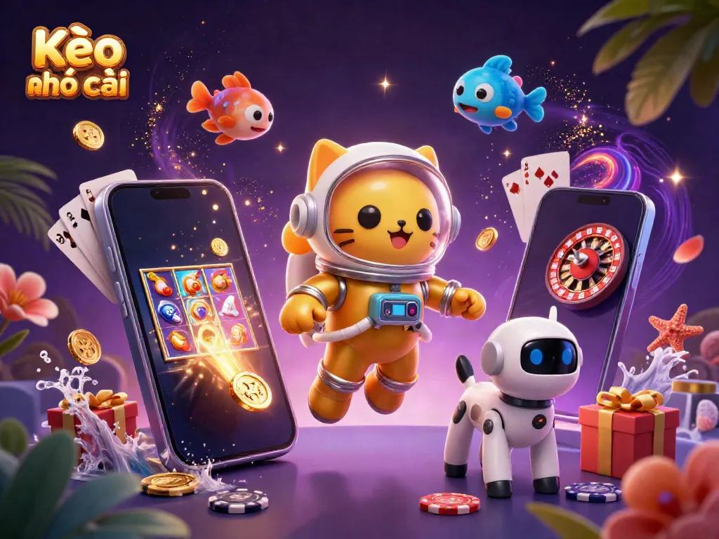 Experience thrilling slots with Kèo nhà cái in an exciting 3D cosmic scene.