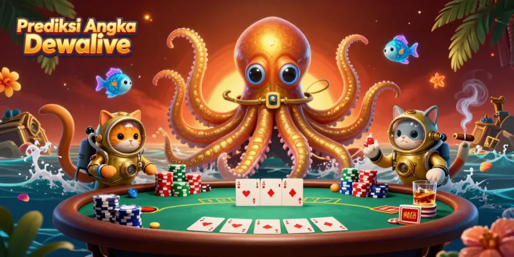 Experience the thrilling world of Prediksi Angka Dewalive with vibrant imagery featuring iconic characters and casino elements.
