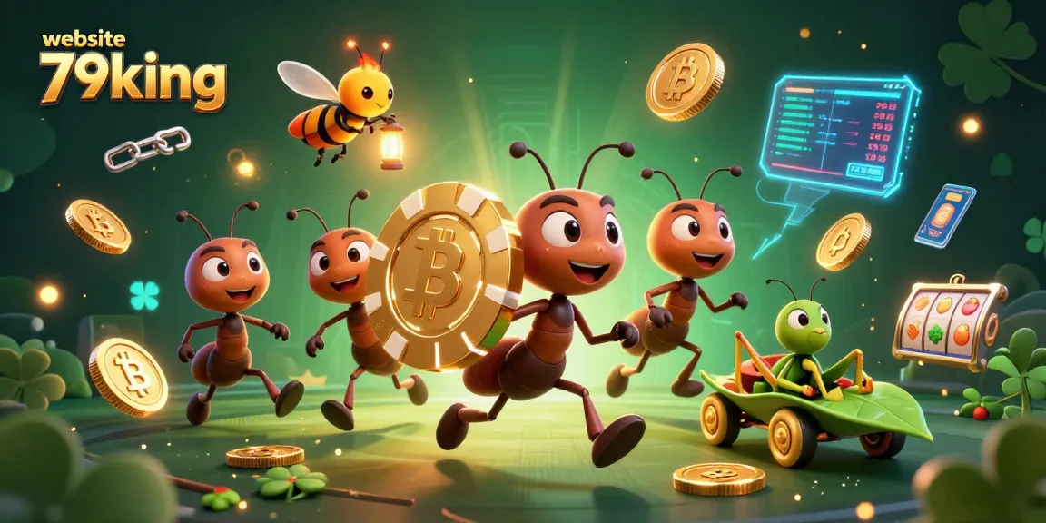 Engage with thrilling action on website 79king as ants escape with a giant poker chip.