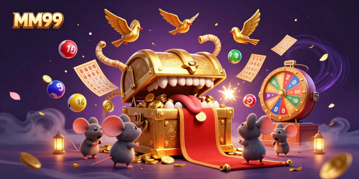 MM99 sparks excitement with vibrant lottery and gaming elements in an enchanting 3D scene.