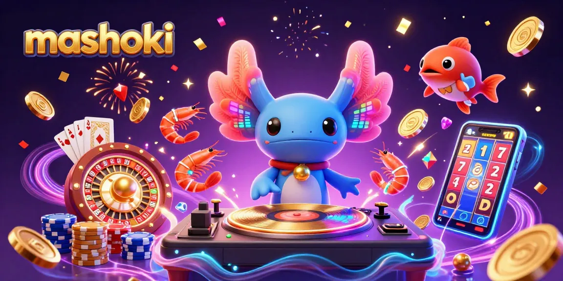 Engage in thrilling gameplay at mashoki with vibrant scenes and dynamic casino elements.