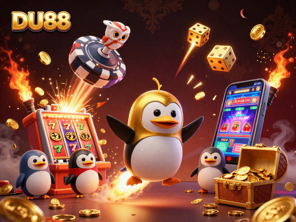 Experience DU88's vibrant gaming world with thrilling jackpots and dynamic casino elements.