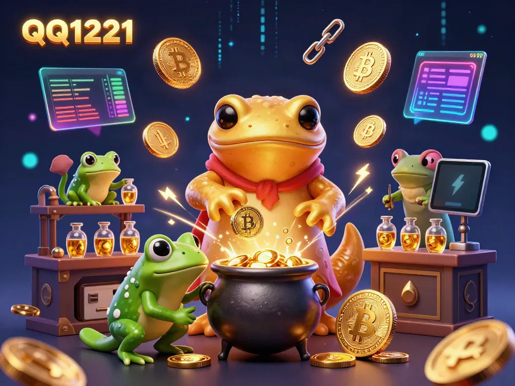 Experience exciting gameplay and rewards through QQ1221 casino with colorful characters and gold.