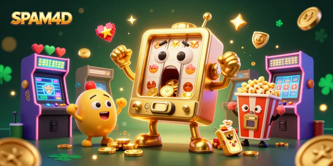 SPAM4D menghadirkan mesin slot emas yang mengejutkan saat mendapatkan jackpot dengan koin yang mengalir.