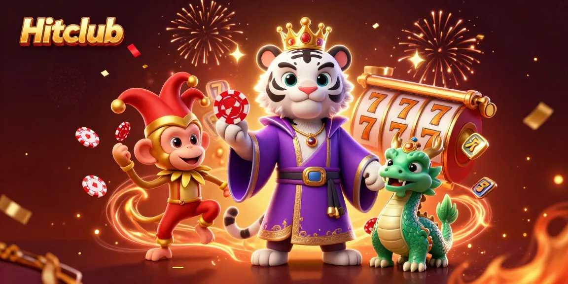 Experience thrilling gameplay at Hitclub with vibrant characters celebrating big wins.