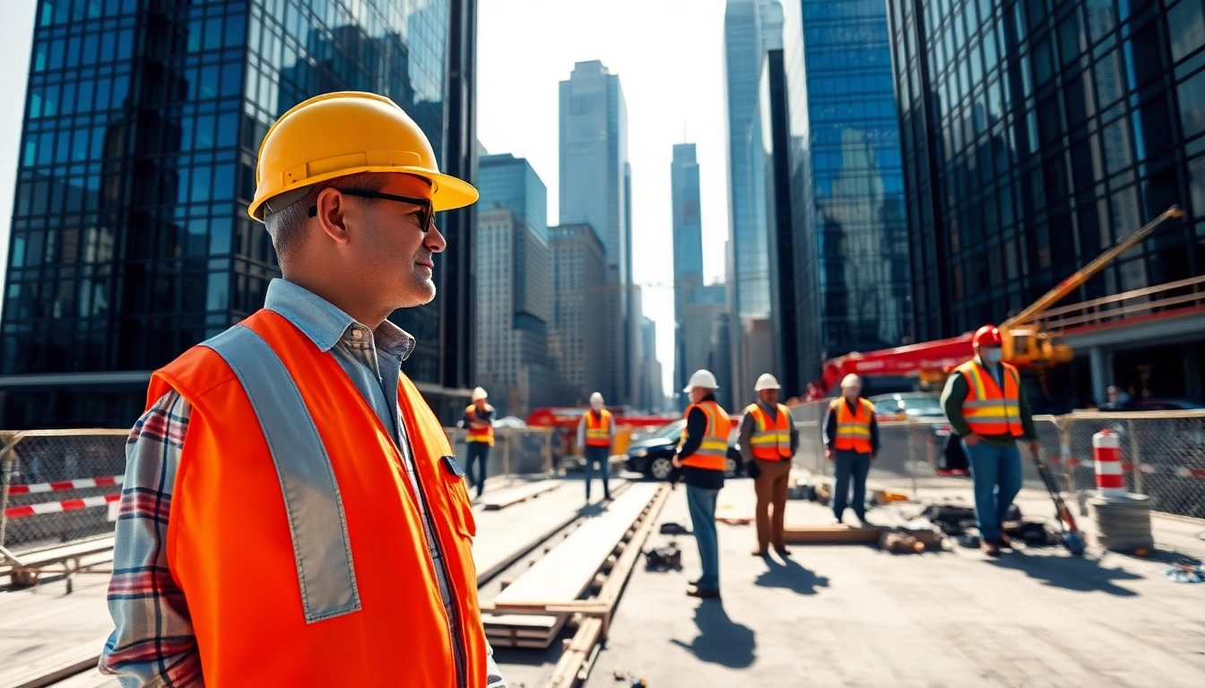 Showcasing a Manhattan Commercial General Contractor in action at a construction site.