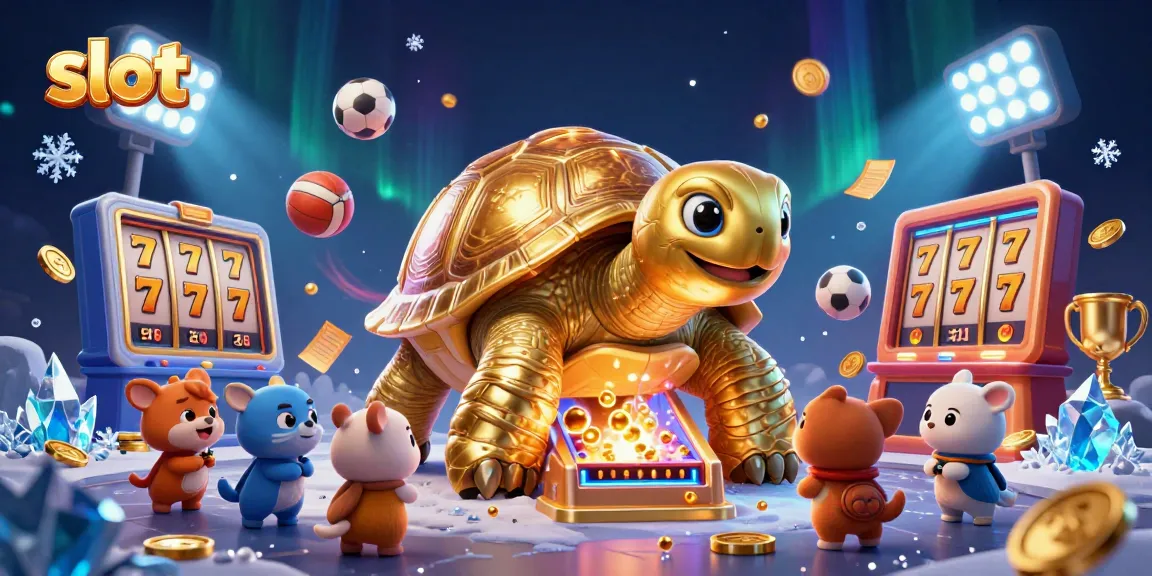 Spin the slot reels with excitement as animals queue up at the golden tortoise machine