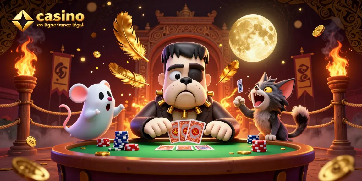 Jouez au casino en ligne France légal avec des personnages 3D animés et une ambiance festive.