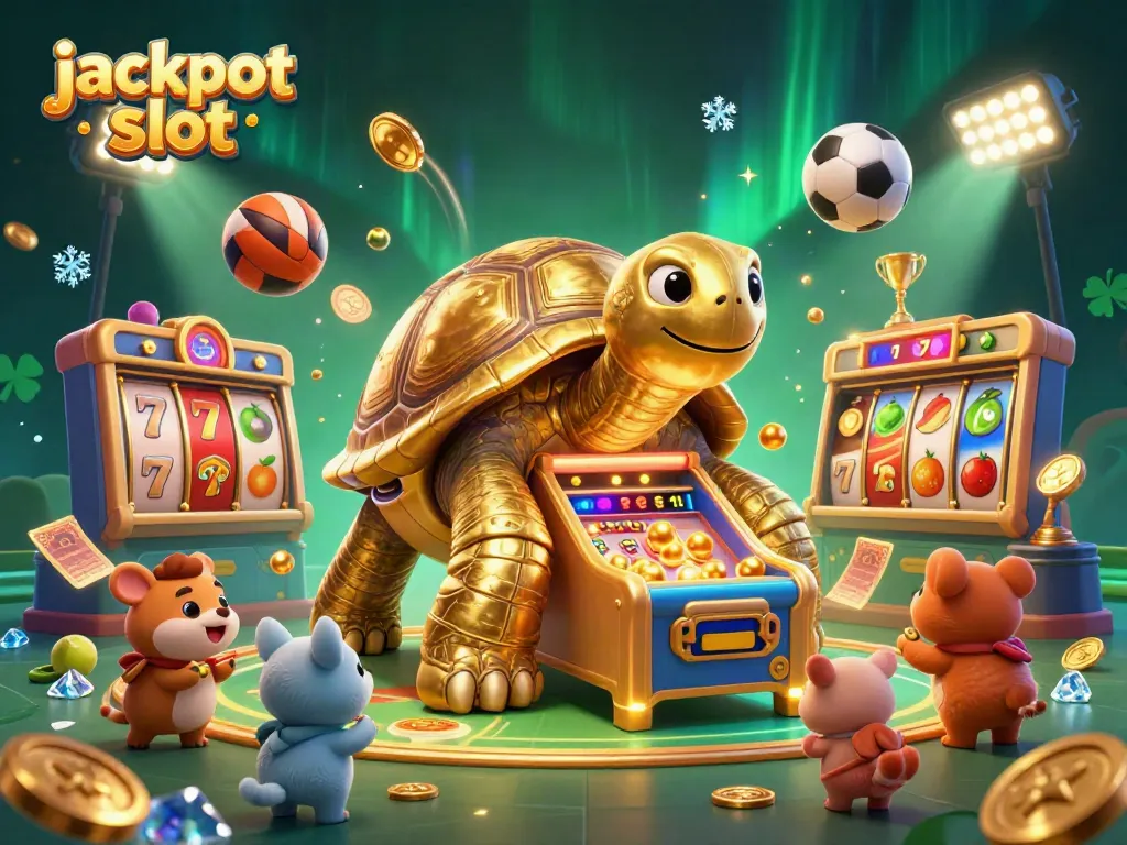 Experience the thrill of jackpot slot gaming with a vibrant scene featuring excited characters and dynamic elements.