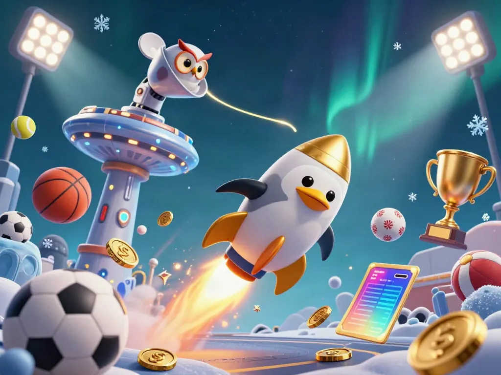 Engage with gavangtv and witness a golden penguin on a thrilling casino adventure!