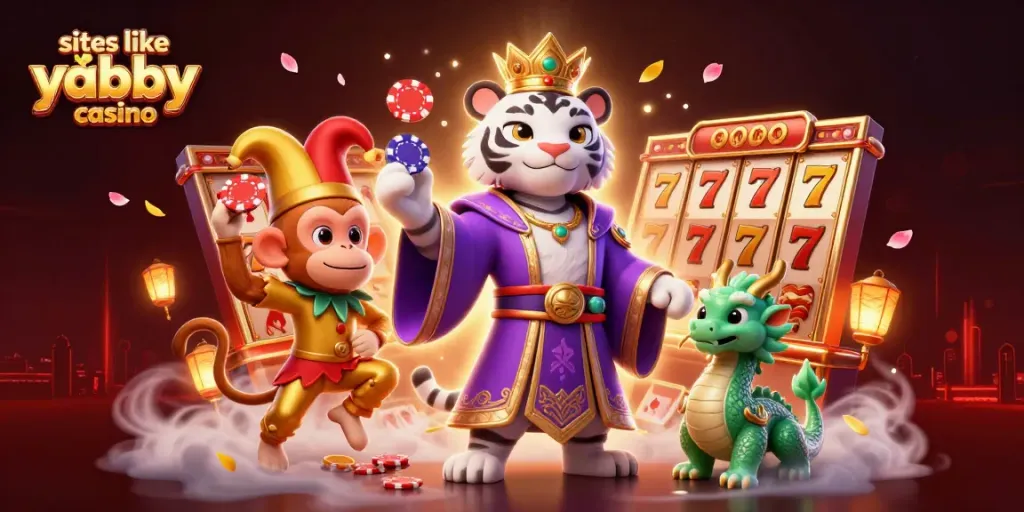 Experience the excitement of sites like Yabby Casino with vibrant 3D characters and slots.