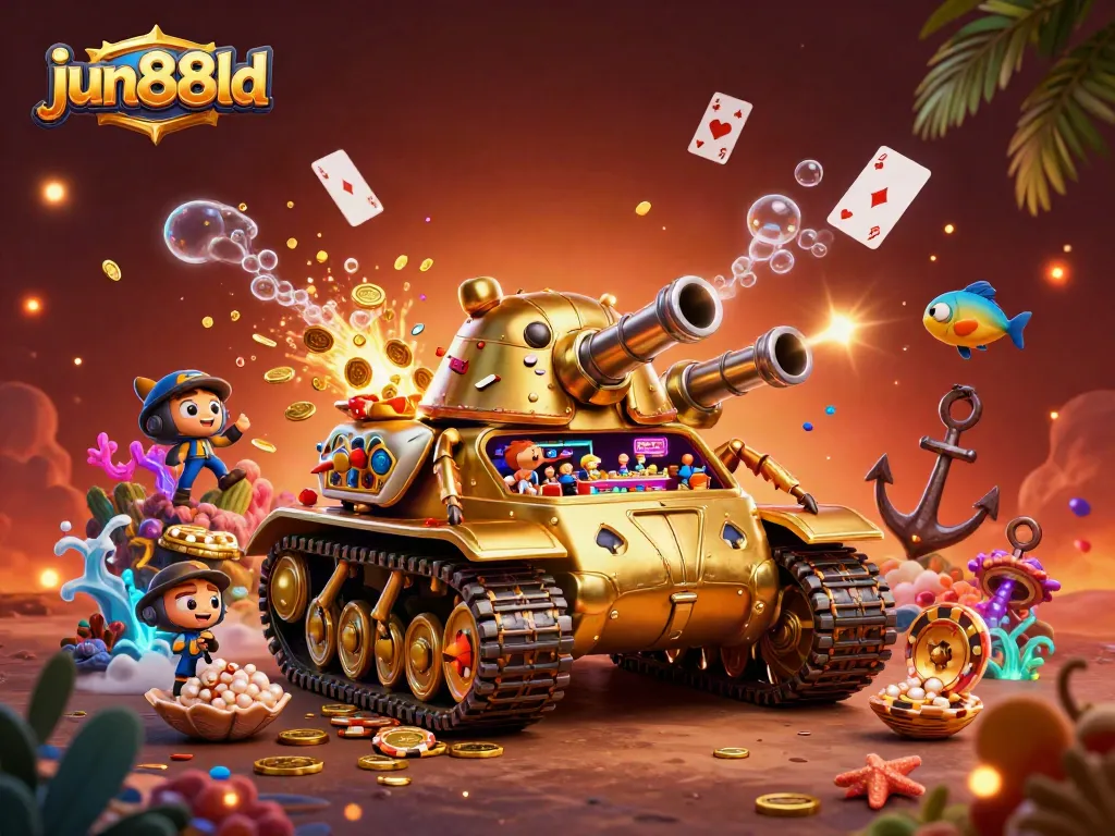 Experience thrilling bets at jun88ld with an exciting casino scene in a 3D digital rendering.