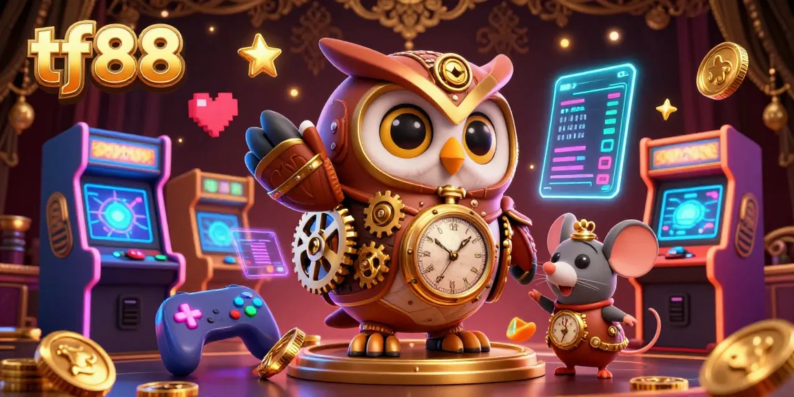 Experience tf88's steampunk casino adventure with vibrant game elements and a unique atmosphere.