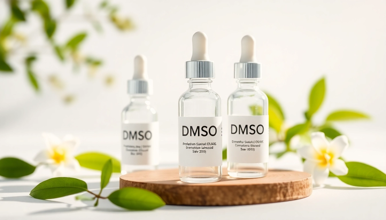 Showcasing DMSO products from dmso store inc in a minimalist and calming setting.