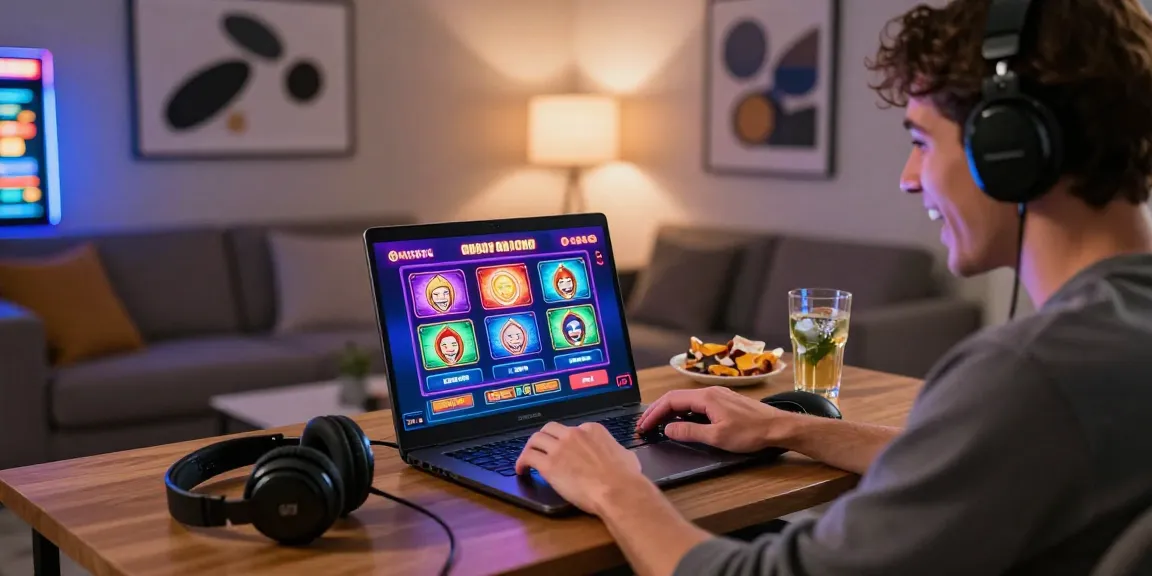 Situs LUXURY777 menampilkan permainan slot online yang menarik di ruang santai modern.