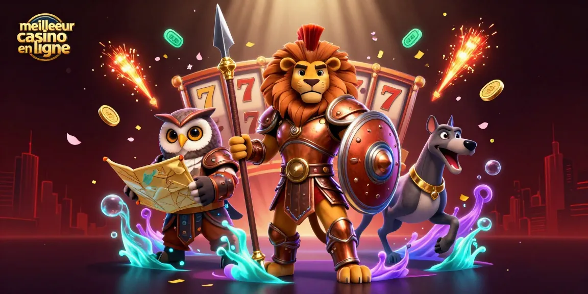 Vivez l'expérience du meilleur casino en ligne avec un lion héros, une chouette stratège et un lévrier messager.