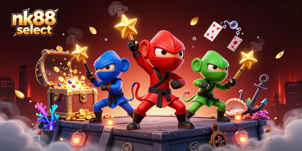 Engage in exciting gameplay at nk88 select with ninja chameleons and treasure-filled adventures