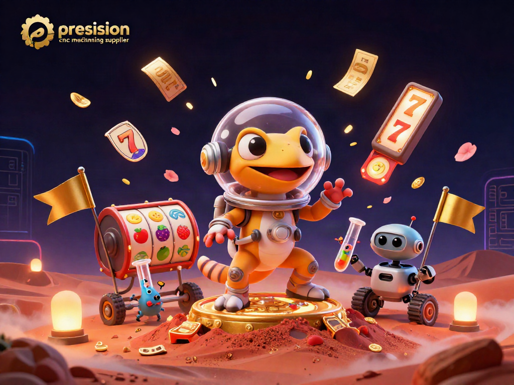 Engage with the precision cnc machining supplier in an immersive casino experience filled with vibrant slot reels.