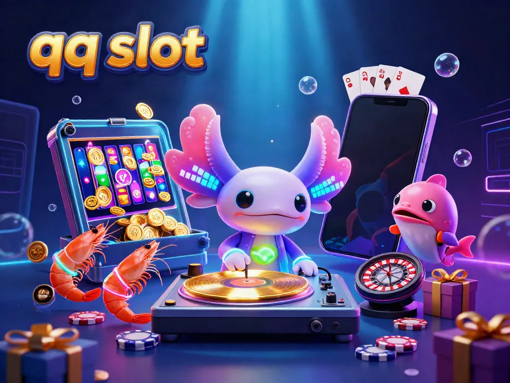 Experience the thrill of qq slot with lively underwater arcade vibes in a vibrant scene.