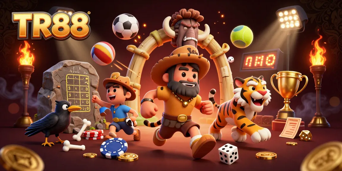 Experience TR88 betting action in a prehistoric casino with dynamic sports elements