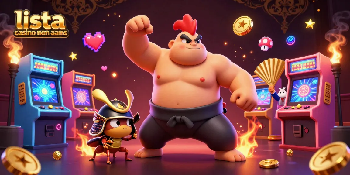 Scopri la lista casino non AAMS con un sogno di vincite circondato da simboli di gioco e luci brillanti.