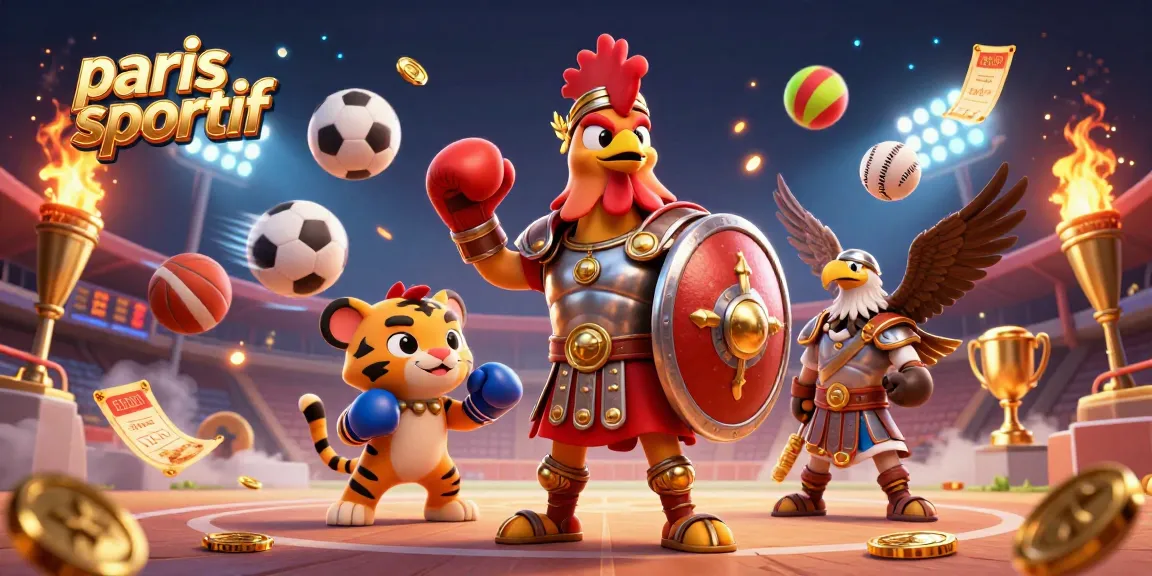 Pariez sur les paris sportifs avec des éléments de jeu captivants dans une illustration dynamique et riche