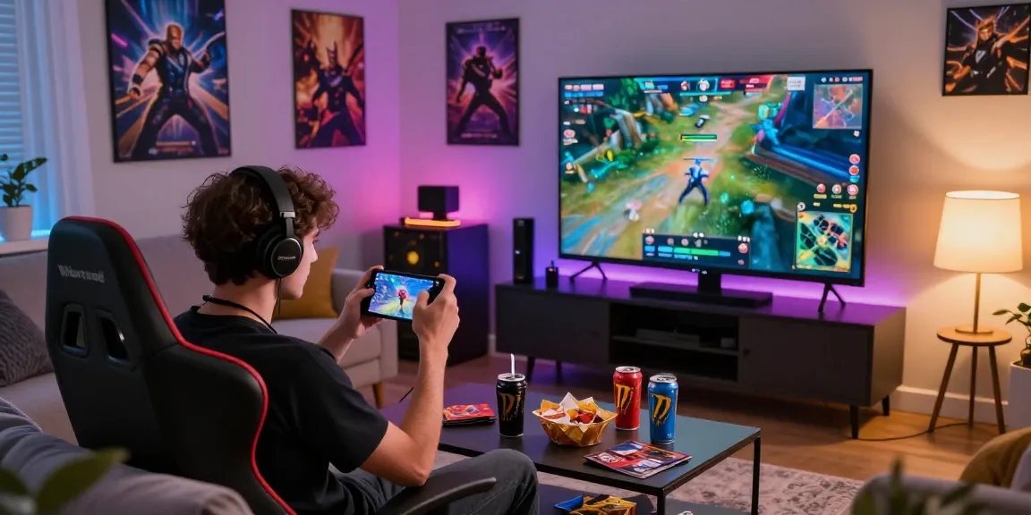 Engaged gamer enjoying online competition on MANTRA88 platform in modern gaming setup.