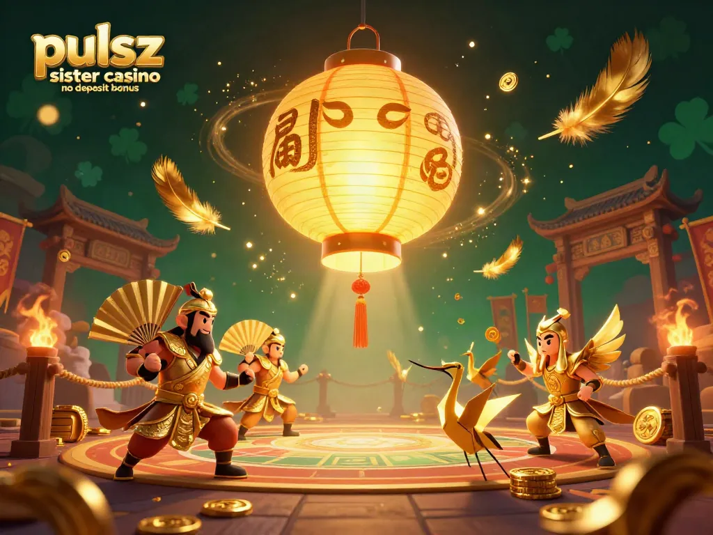 Engage with the pulsz sister casino no deposit bonus surrounded by a 3D decorated casino scene filled with gold coin excitement.