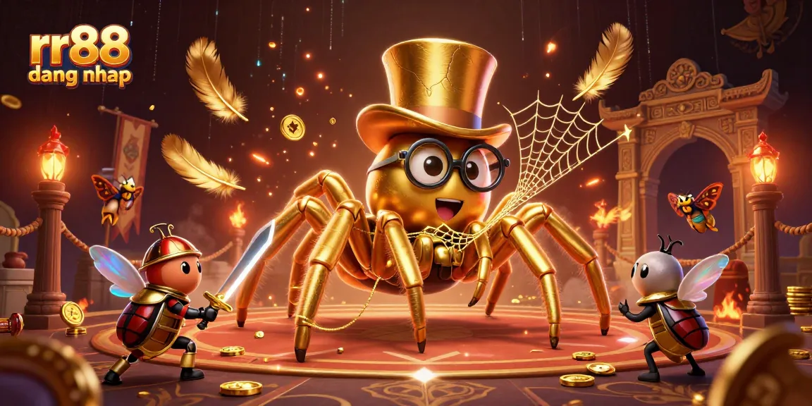 Engage with rr88 dang nhap through colorful casino-themed 3D illustration featuring brave characters and dynamic elements.